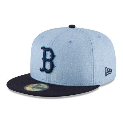 Boston Red Sox New Era Light Blue 2018 Father's Day On Field 59FIFTY Fitted Hat  eb-11328985